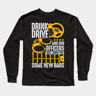 Funny Police Officer Inspector Job Sheriff Gift Long Sleeve T-Shirt